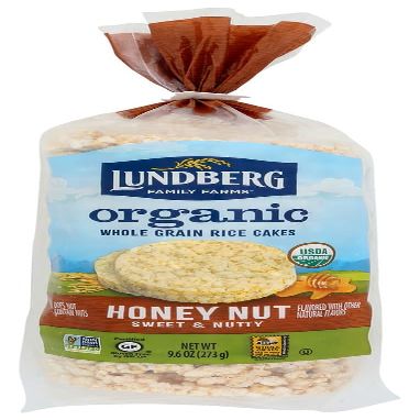 Lundbrg Family Farms rganic Ric Caks - Hny Nut - Cas f 12-9.6 z. - Bulk Buy