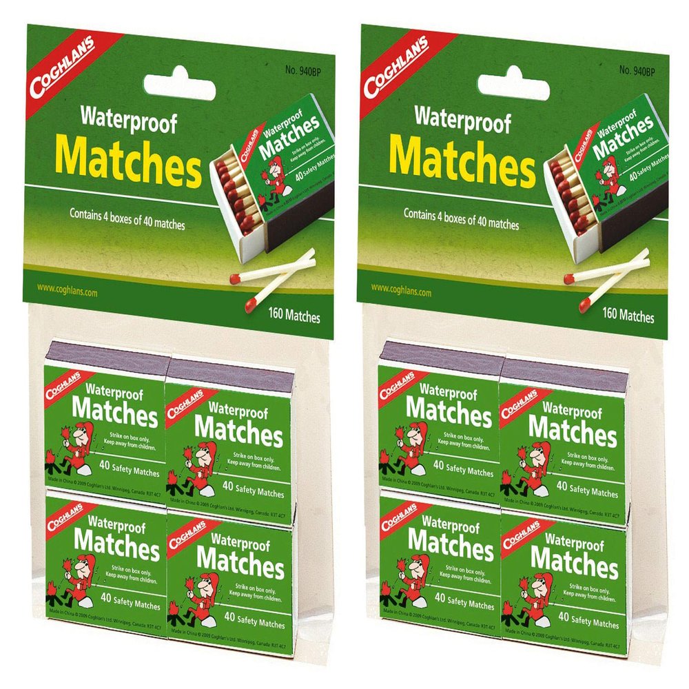 Coghlan's SEQDGUHV 940BP Waterproof Matches, 2 Pack of 4 Boxwe (Total 8 Boxes)
