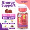 Squiggles Kids Daily Iron+ Gummies - Chewable Supplement with Iron, Multivitamin for Children, Low Sugar, Vegan, Toddler Gummies, Yummy Grape Flavor (100 Count) view 3