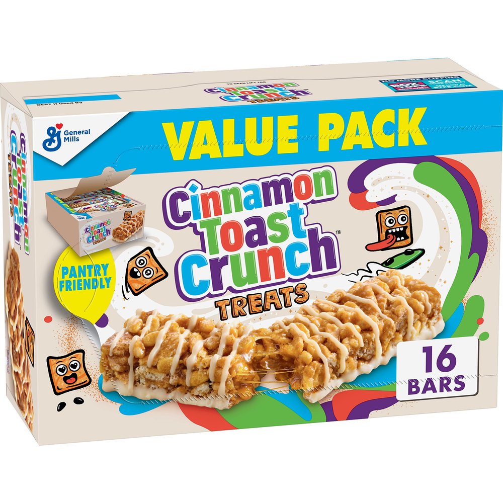 Cinnamon Toast Crunch Cereal Treat Bars, Snack Bars, Value Pack, 16 Ct, 13.6 oz