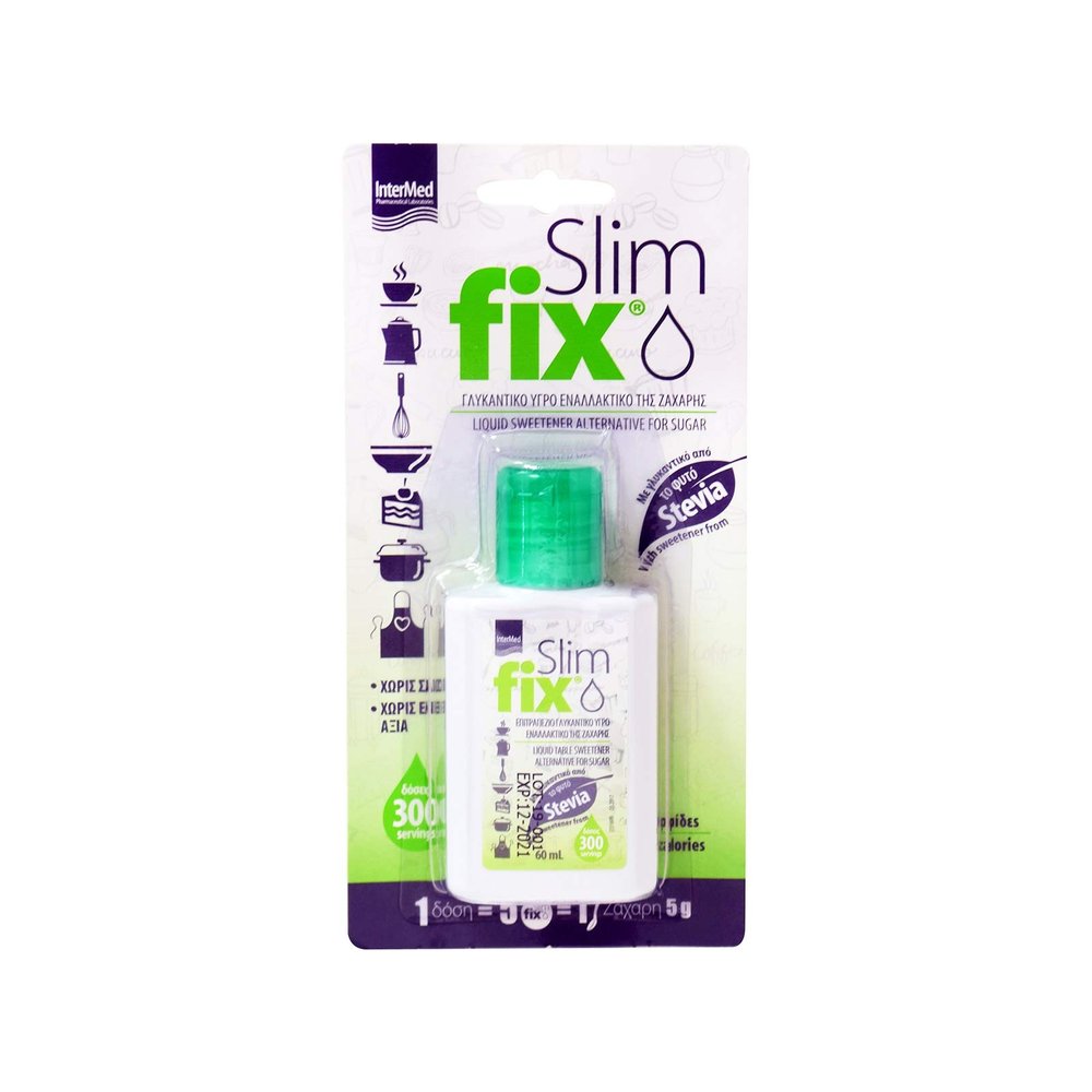 2 Pcs sweetening liquid - (2X60ml) stevia "SLIM FIX"