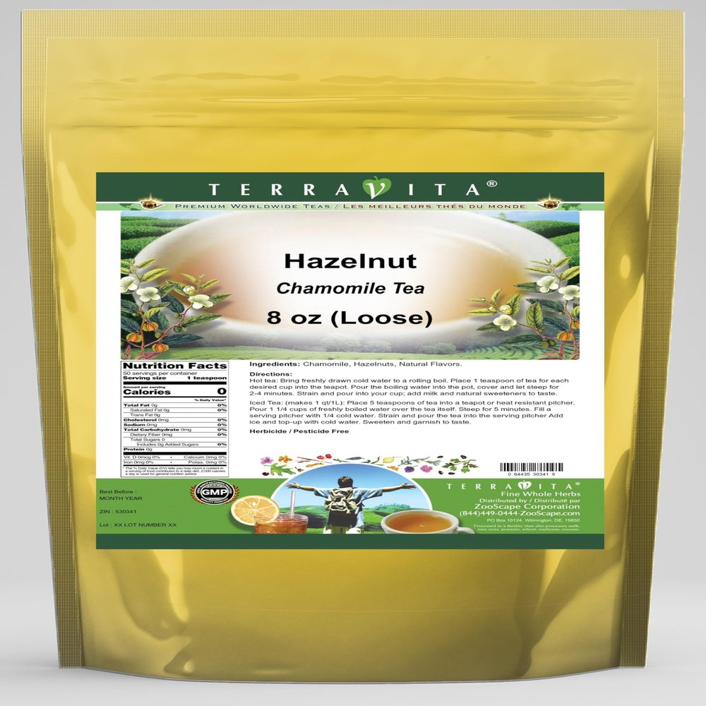 Hazelnut Chamomile Tea (Loose) (8 oz, ZIN: 530341)
