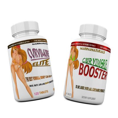 CURVIMORE Elite Complete Starter KIT Advanced Breast Enlargement, Butt Enhancement, Bust Enhancement, Booty Enhancement, Lip Plumping & Skin Tightening Pills Bigger Breasts, Hips & Glutes. 1-Month