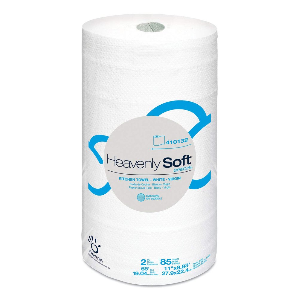 Papernet 410132 Heavenly Soft Paper Towel, 11-Inch x 8.8-Inch, White, 30/Carton