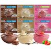 Simply Desserts Vanilla, Strawberry & Chocolate Instant Pudding, Sugar-Free, Variety 6-Pack Healthy Dessert, Keto Snacks, Vegan & Diabetic-Friendly, Kosher, 1.7 Oz Ea view 1