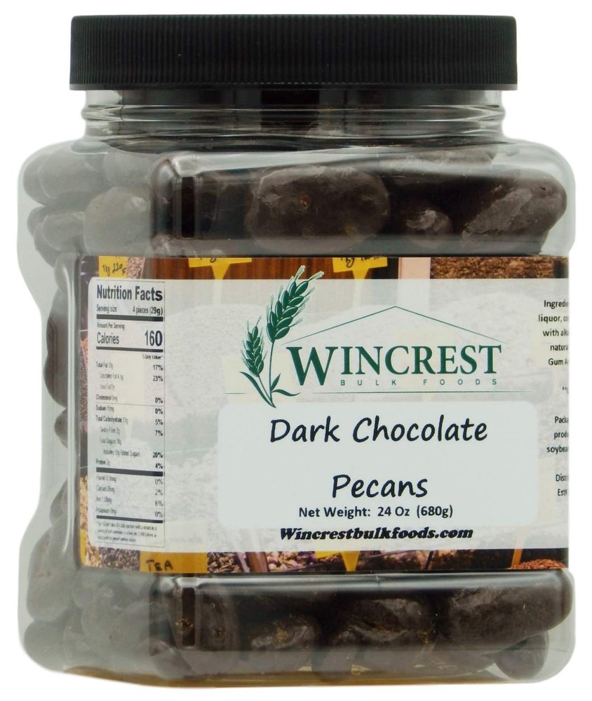 Dark Chocolate Pecans - 1.5 Lb Tub