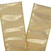 Metallic Gold Wired Christmas Ribbon - 2 1/2" x 10 Yards, Double Faced, Wreath Decor, Gift Wrapping, Tree Topper, Anniversary, Wedding, Reception, Fall, School Dance, Fundraiser, Mardi Gras view 2