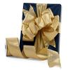 Metallic Gold Wired Christmas Ribbon - 2 1/2" x 10 Yards, Double Faced, Wreath Decor, Gift Wrapping, Tree Topper, Anniversary, Wedding, Reception, Fall, School Dance, Fundraiser, Mardi Gras view 3