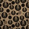 GRAPHICS & MORE Personalized Custom Skull and Crossbones 1 Line Premium Kraft Gift Wrap Wrapping Paper Roll view 1
