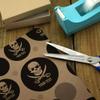 GRAPHICS & MORE Personalized Custom Skull and Crossbones 1 Line Premium Kraft Gift Wrap Wrapping Paper Roll view 3
