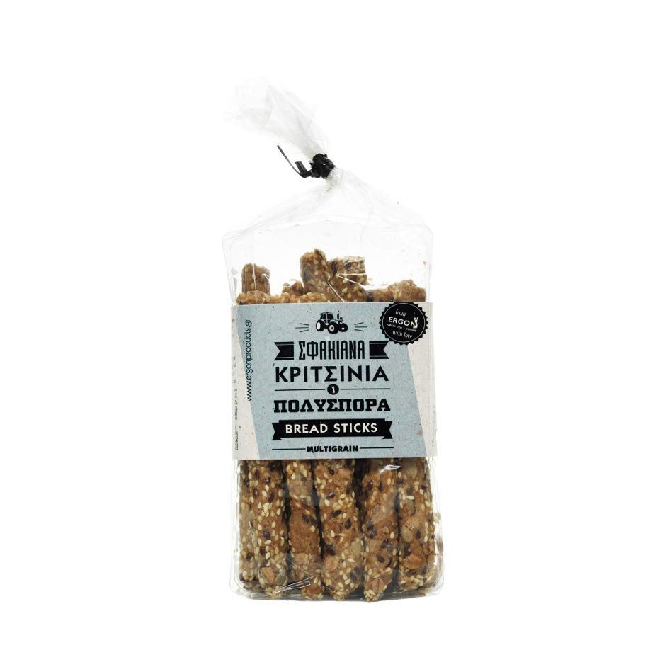 Ergon Greek MULTIGRAIN BREAD STICKS (Kritsinia) from Creta 200g - 7.05oz