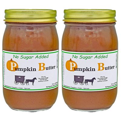 Amish Made Pumpkin Butter 16 oz. 2pk (No Sugar Added Pumpkin Butter)