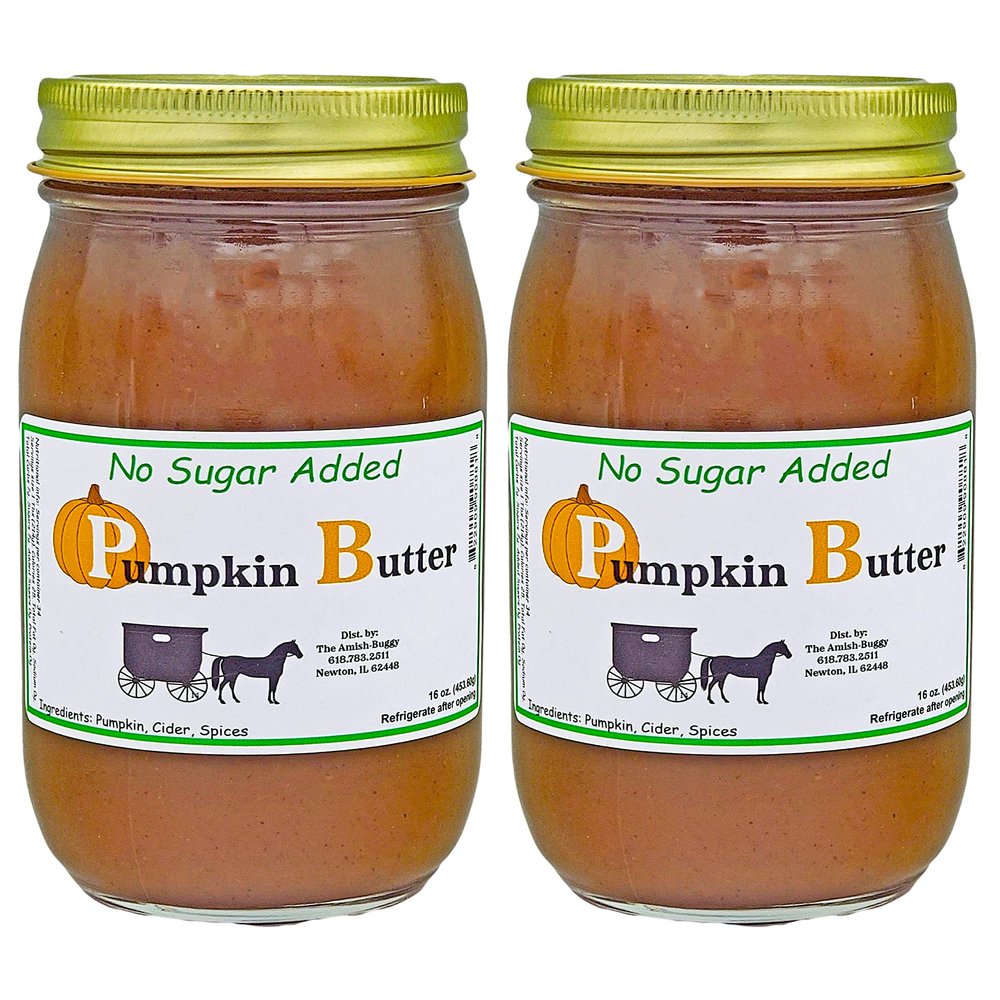 Amish Made Pumpkin Butter 16 oz. 2pk (No Sugar Added Pumpkin Butter)