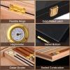 Bald Eagle High Gloss Cigar Humidor Cigar Box for 10-15 Cigars, Real Solid Spanish Cedar Wood, Luxury Hygrometer and Humidifier, Desktop Humidors Gloss Black view 4