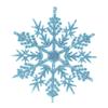 Cyhulu Glitter Christmas Snowflake Ornaments(Pack of 6Pcs) , Hot Xmas Tree Snowflake Craft Party Home Hanging Decoration (Light blue, One size) view 1