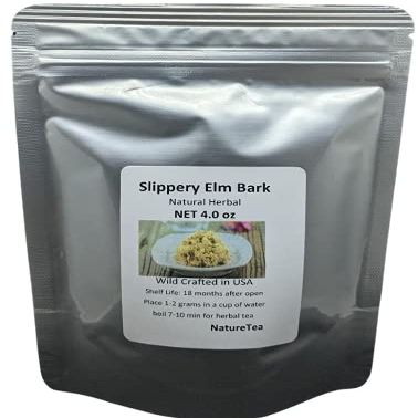 Slippery Elm Bark - Dried Ulmus rubra C/S from 100% Nature (2 oz)