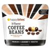 Happy Bites 3 Flavor Covered Coffee Beans  Milk Chocolate, Dark Chocolate, & Vanilla (16 oz / 1 Bag)  Resealable view 1