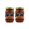 Amish Wedding Kettle Cooked Salsa, Thick and Chunky Pack of 2 14.5 ounce Jars, Peach view 1