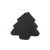 AKOAK 100 Pieces Blank Black Christmas Tree Gift Tags Black Paper Card Gift Wrap Tags with 100 Feet Natural Jute Twine view 2