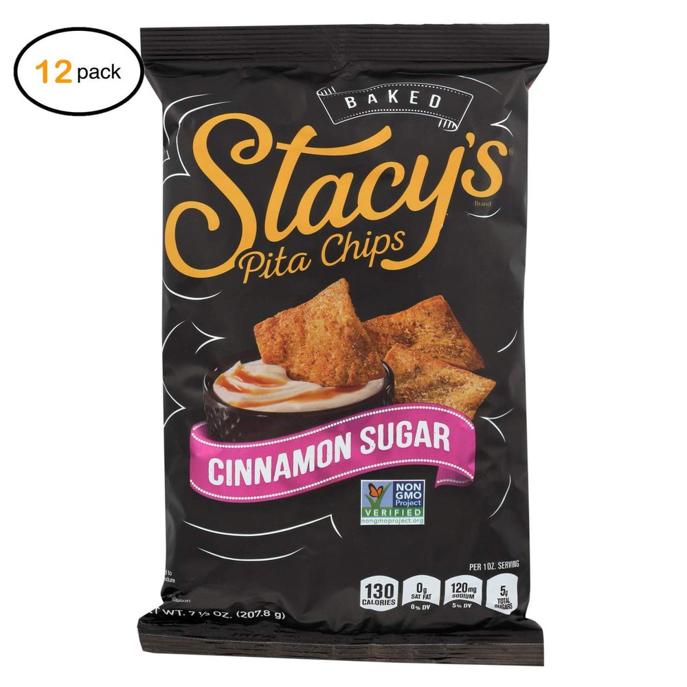 Stacy's Pita Chips Cinnamn Sugar Pita Chips - Cinnamn Sugar - Cas f 12-7.33 z. - Bulk Buy