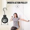 AARAM Overhead Shoulder Pulley Equipment Kit w/Rope for Physical Therapy, for Frozen Shoulder and Hand Physiotherapy Exercise and General Hand Movement Exercise. (Black with Hook) view 2