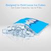 20pcs Ice Bag Cooler Pouches - Reusable and Resealable w/ Ziplock Seals, Holds up to 9lbs Ice Cubes or Food, Used as Cold or Hot Compress - NutriChef view 2