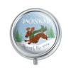 Dachshund Dashing Through The Snow Winter Christmas Pill Case Trinket Gift view 1
