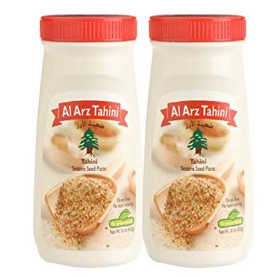 Al Arz Tahini Sesame seed paste, 2 Pack (16 Oz Each)