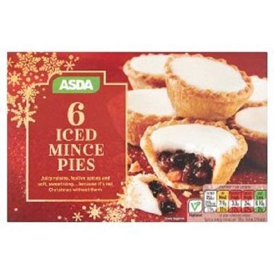 ASDA Iced Mince Pies - 6 Pk (Pack of 3)