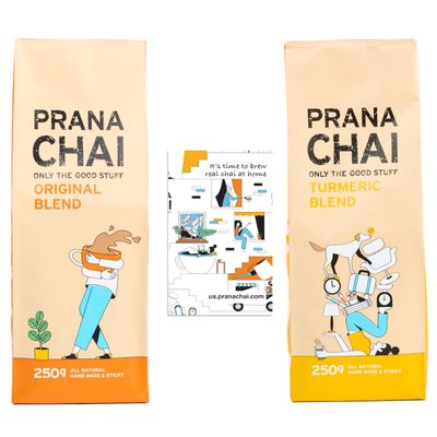 2 Bag Chai Special - Masala Chai + Turmeric Chai