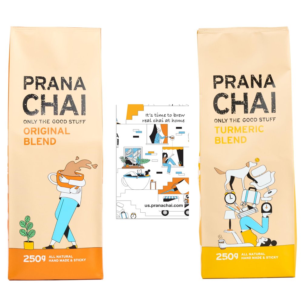 2 Bag Chai Special - Masala Chai + Turmeric Chai