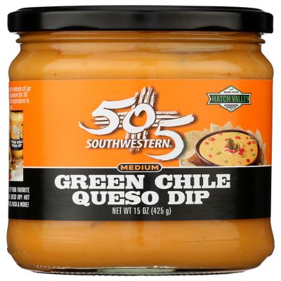 505 Southwestern Green Chile Queso Dip 15oz (6 Jar Pack)