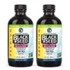 Amazing Herbs Premium Black Seed Oil - Gluten Free, Non GMO, Cold Pressed Nigella Sativa Aids in Digestive Health, Immune Support, Brain Function - 8 Fl Oz (Pack of 2) view 1