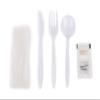 400 Count - 32oz Round Disposable Bowls with Lids and Cutlery - Natural Sugarcane Bagasse Bamboo Fibers Sturdy Compostable Eco Friendly Environmental Paper Plastic Bowl Alternative - Fork,Spoon,Knife view 4