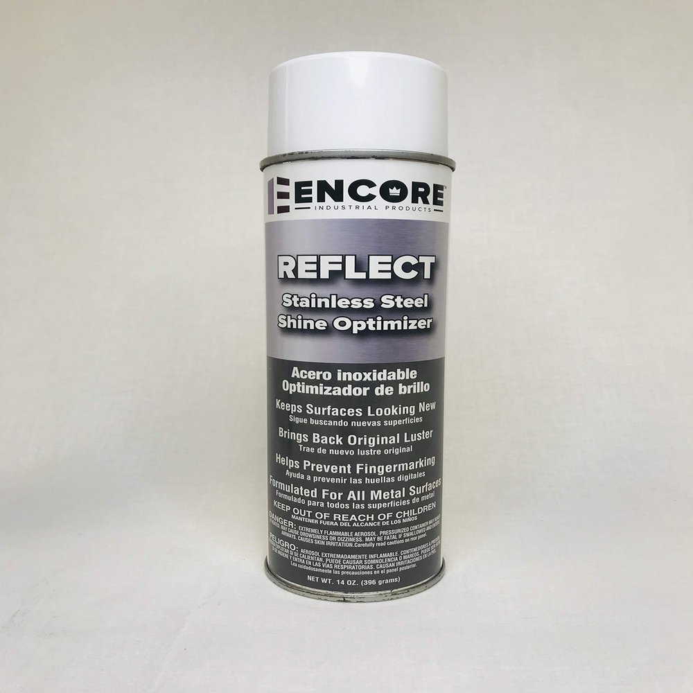 Reflect : Stainless Steel Shine Optimizer - Protects Against Finger Prints! Safe to Shine All Metal Surfaces!