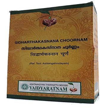 VAIDYARTNAM SIDHARTHAKASNANA CHOORNAM 100GM (PACK OF 2) with Free Pachak Methi