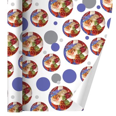 GRAPHICS & MORE Christmas Holiday Santa Presents Candy Canes Gift Wrap Wrapping Paper Roll