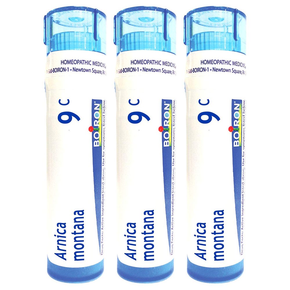 Boiron Arnica Montana 9C Homeopathic Medicine for Muscle Pain and Stiffness - Pack of 3 (240 Pellets)