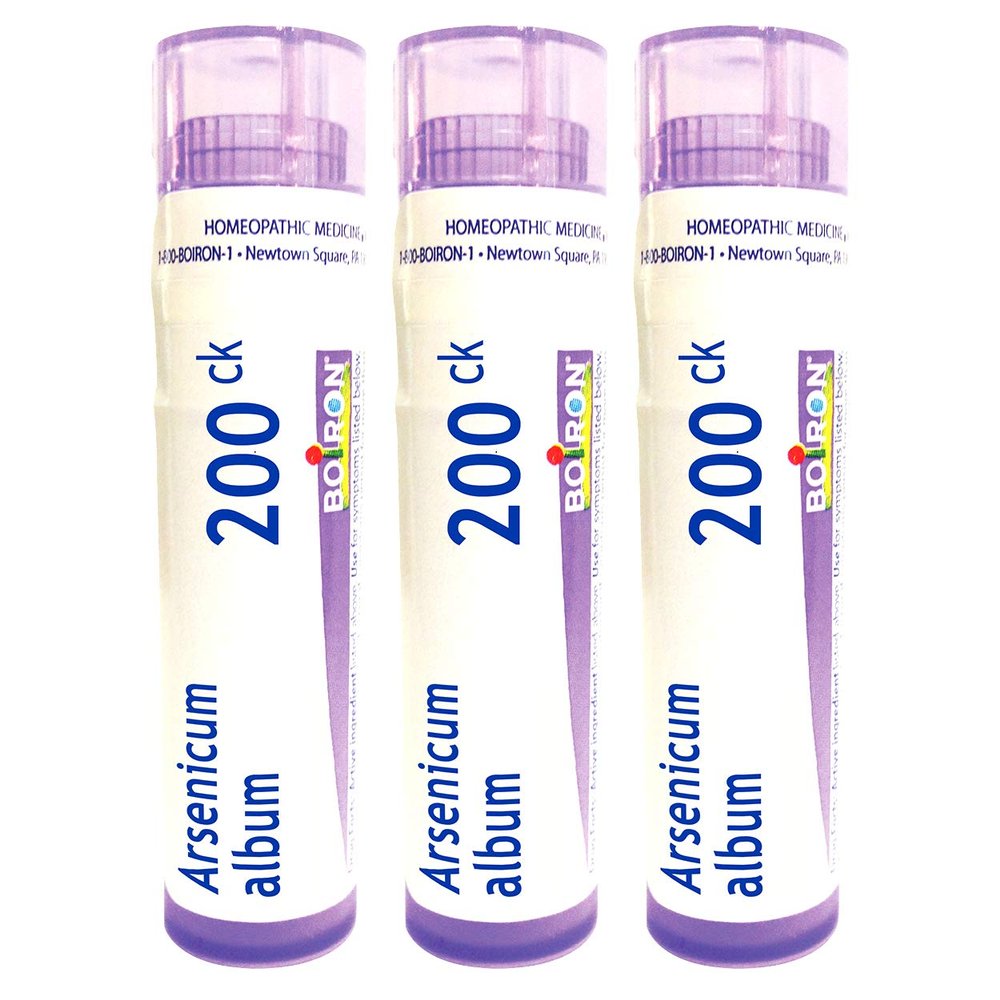 Boiron Arsenicum Album 200ck Homeopathic Medicine for Diarrehea with Vomiting and Weakness - Pack of 3 (240 Pellets)