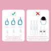 Kfwfuaee Silicone Eye Dropper Guide Applicator Easy Use Aid for Caregiver Elderly Visually Impaired Ergonomic Holder Bottle Helper Ointment Holder Device Guide Aid Help Applicator Care Accessories view 2