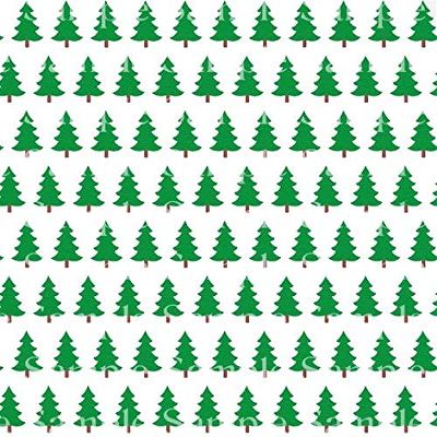 1/2 Sheet - Christmas Trees Winter Birthday - D24233 - 2D Edible Cake/Cupcake Party Topper - D24233