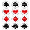 1/2 Sheet - Poker Suits Las Vegas Casino Birthday - D24224 - 2D Edible Cake/Cupcake Party Topper - D24224 view 1