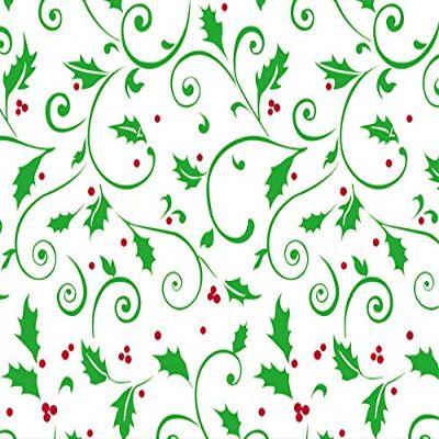 Nashville Wraps Cellophane Gift Wrap - 40" x 100' - Holly Berry