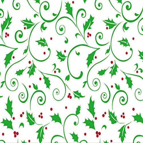 Nashville Wraps Cellophane Gift Wrap - 40" x 100' - Holly Berry