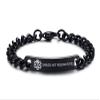 VNOX Black Stainless Steel DNR(DO?NOT?RESUSCITATE) Medical Alert ID Tag Link Chain Bracelet for Unisex view 1