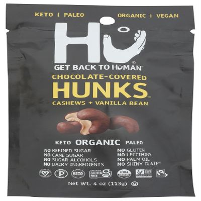 HU KITCHEN Chocolate Covered Cashews, 4 OZ
