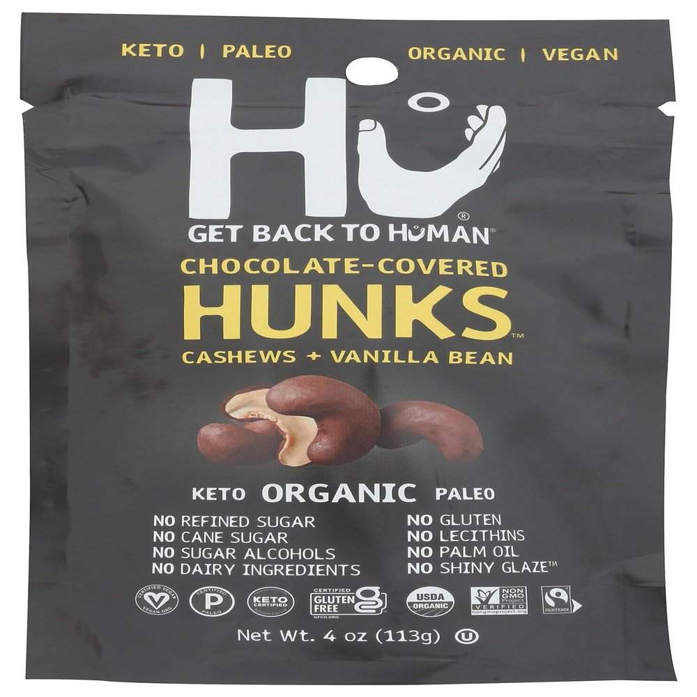 HU KITCHEN Chocolate Covered Cashews, 4 OZ