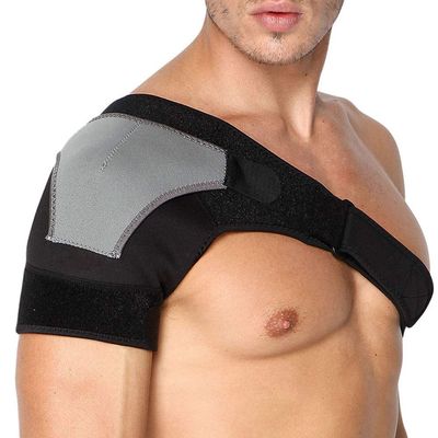 1PCS Back Support Adjustable Bandage Protector Reinforced Functional-Training-Equipment Single Shoulder Strap (Left)