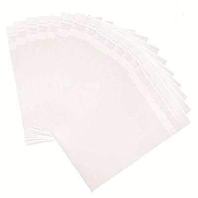 5 x 7-inch Crystal Clear Resealable Cello Cellophane Bags for Candy Cookies Cards, Pack of 100.
