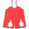 100 PCS Red Christmas Tree Gift Tags Paper Tags with String Gift Wrapping Tags Blank Gift Tag Vintage Wedding Craft Hang Tags view 3